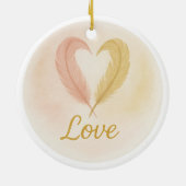 “Love” Watercolor Ornament (Achterkant)