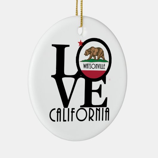 LOVE Watsonville Keramisch Ornament (Rechts)