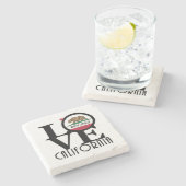 LOVE Watsonville Stenen Onderzetter (Zijkant)