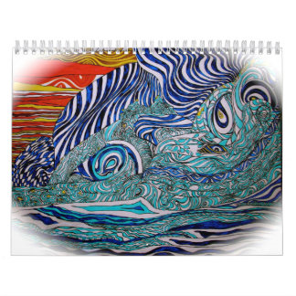 Love Wave Art Calenar Kalender