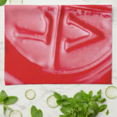 LOVE wax afdichting, Valentijn, rood, glanzend, ke Theedoek (Gevouwen)