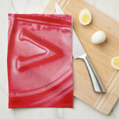 LOVE wax afdichting, Valentijn, rood, glanzend, ke Theedoek (Quarter Fold)