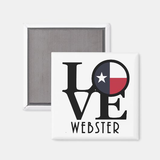 LOVE Webster Texas Magneet (Voorkant / Achterkant)