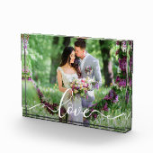 Love Wedding Bride and Groom Photo Block Fotoblokken (Rechts)