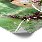 Love Wedding Bride and Groom Photo Poster (Hoek)