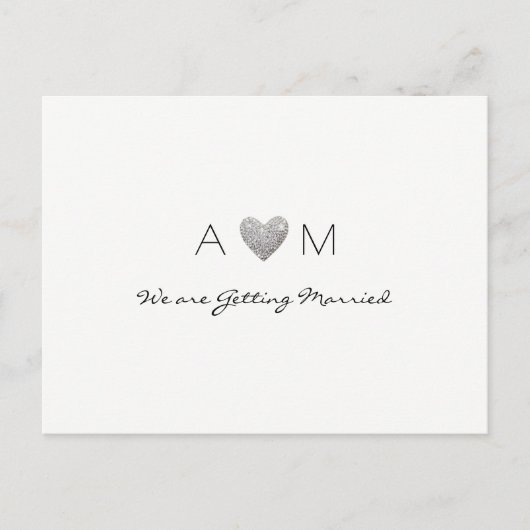 Love Wedding briefkaart voor Save the Date Invitat (Voorkant)