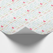 Love Wedding Custom Wrapping Paper Cadeaupapier (Hoek)