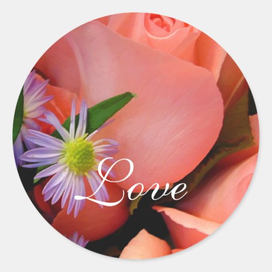 Love Wedding Envelope Seals Stickers (Voorkant)