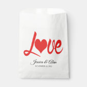 Love Wedding Favor Bags Bedankzakje (Voorkant)