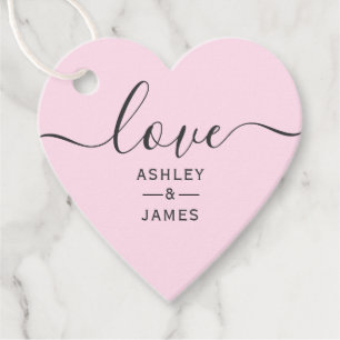 Love Wedding Favor Label, Heart Wedding Gift Label