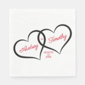 Love Wedding gepersonaliseerd Servet (Voorkant)