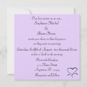 Love Wedding Invitation Kaart (Achterkant)