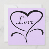 Love Wedding Invitation Kaart (Voorkant)