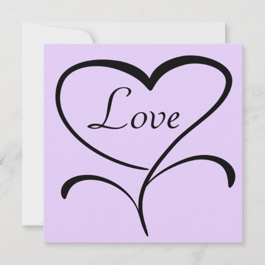 Love Wedding Invitation Kaart (Voorkant)