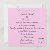 Love Wedding Invitation Kaart (Achterkant)