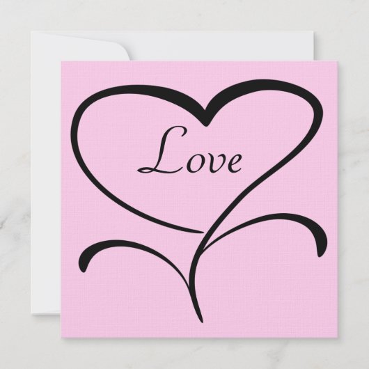 Love Wedding Invitation Kaart (Voorkant)