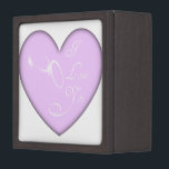 Love Wedding Rings Jewelry Box Premium Opbergdoosje<br><div class="desc">Love Wedding Rings</div>