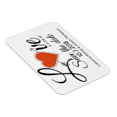 Love Wedding Save the Date Magnet Magneet (Rechterzijde)