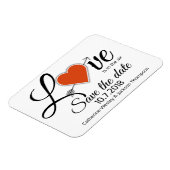 Love Wedding Save the Date Magnet Magneet (Linkerzijde)