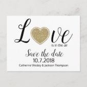Love Wedding Save the Date Post Kaart (Voorkant)
