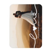 Love Wedding Script | Weddenfoto Magnet Gift Magneet (Verticaal)