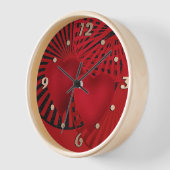 Love,Wedding Square Wall-klok (Hoek)