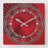 Love,Wedding Square Wall-klok Vierkante Klok (Voorkant)