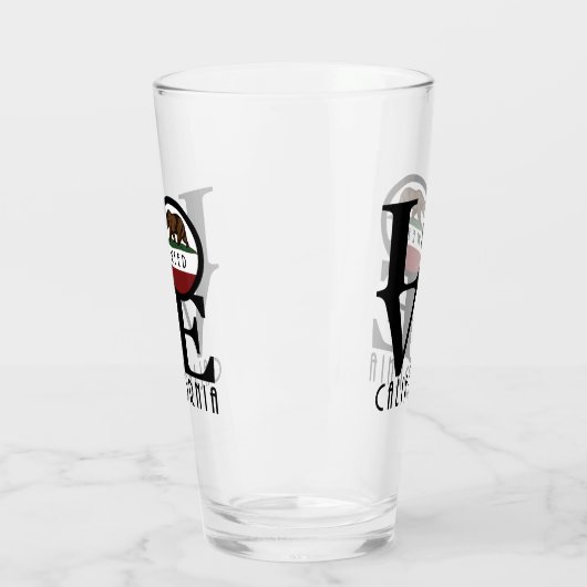 LOVE Weed California Glas (Links)