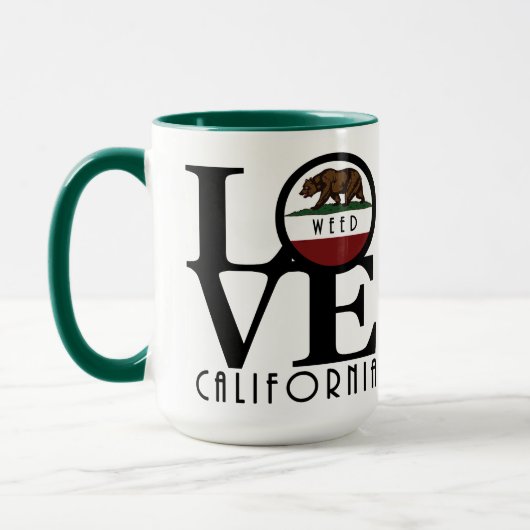 LOVE Weed California Mok (Links)