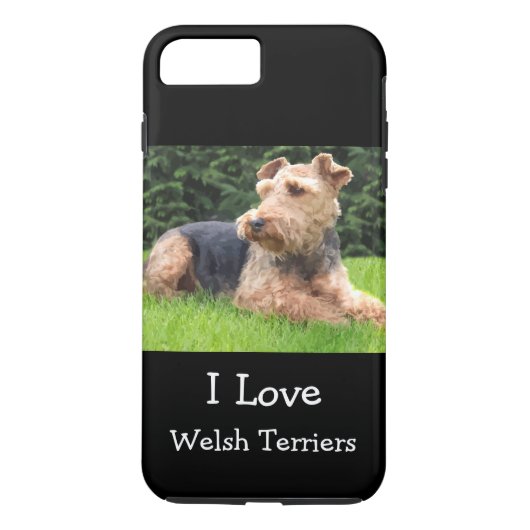 Love Welsh Terrier Dogs Case-Mate iPhone Case (Achterkant)