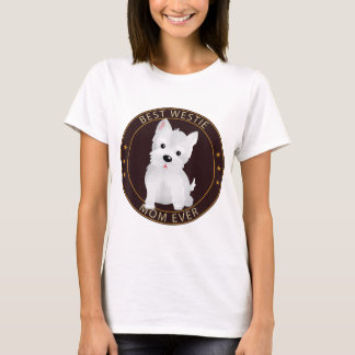 Love West Highland Terrier Best Westie Mam T-shirt