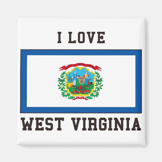Love West Virginia Magneet (Voorkant)