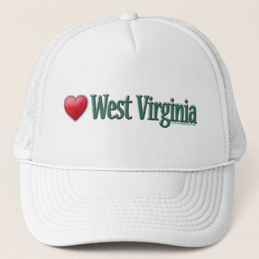 Love West Virginia Trucker Pet (Voorkant)