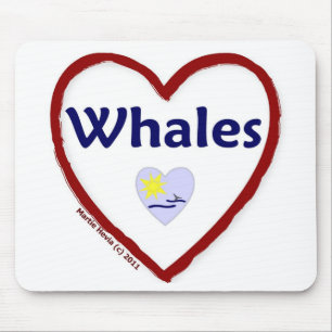 Love Whales Muismat