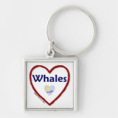 Love Whales Sleutelhanger (Voorkant)