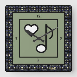 LOVE What You're Doing Clock van Adiela Akoo Vierkante Klok