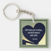 LOVE What You're Doing Sleutelhanger van Adiela Ak (Voorkant)