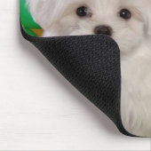 Love White Bichon Frise Puppy Dog Mousepad Muismat (Hoek)
