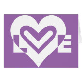 Love White en Paars (Voorkant Horizontaal)