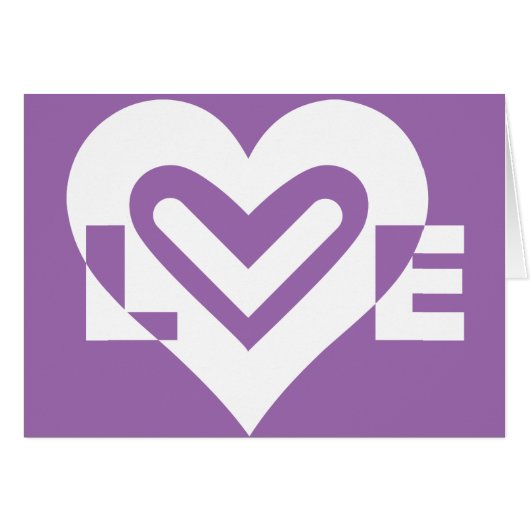 Love White en Paars (Voorkant Horizontaal)