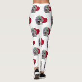 Love White Goldendole PopArt with Heart Leggings (Achterkant)