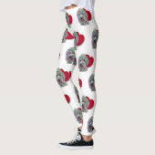 Love White Goldendole PopArt with Heart Leggings (Links)