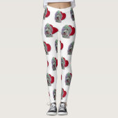Love White Goldendole PopArt with Heart Leggings (Voorkant)