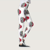 Love White Goldendole PopArt with Heart Leggings (Rechts)