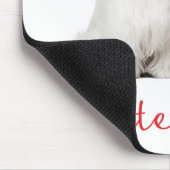 Love White Maltese Puppy Dog Muismat (Hoek)