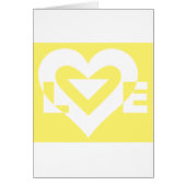 Love White on Yellow (Voorkant)