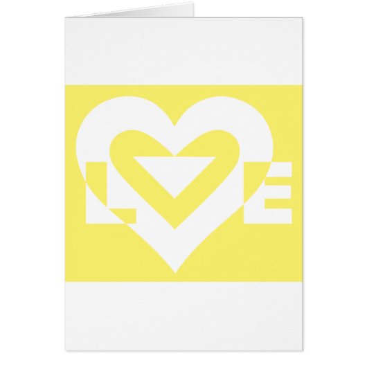 Love White on Yellow (Voorkant)
