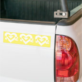 Love White on Yellow Bumpersticker (Op Truck)