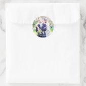 LOVE White Typography Wedding Favor Stickers (Tas)