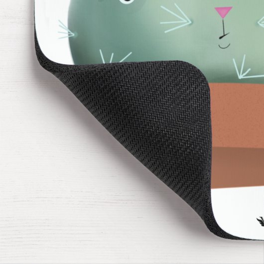 Love Who You Are Cactus Cat — Mouse Pad Muismat (Hoek)